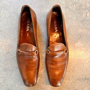 Prada Men's 10.5 Brown Loafers